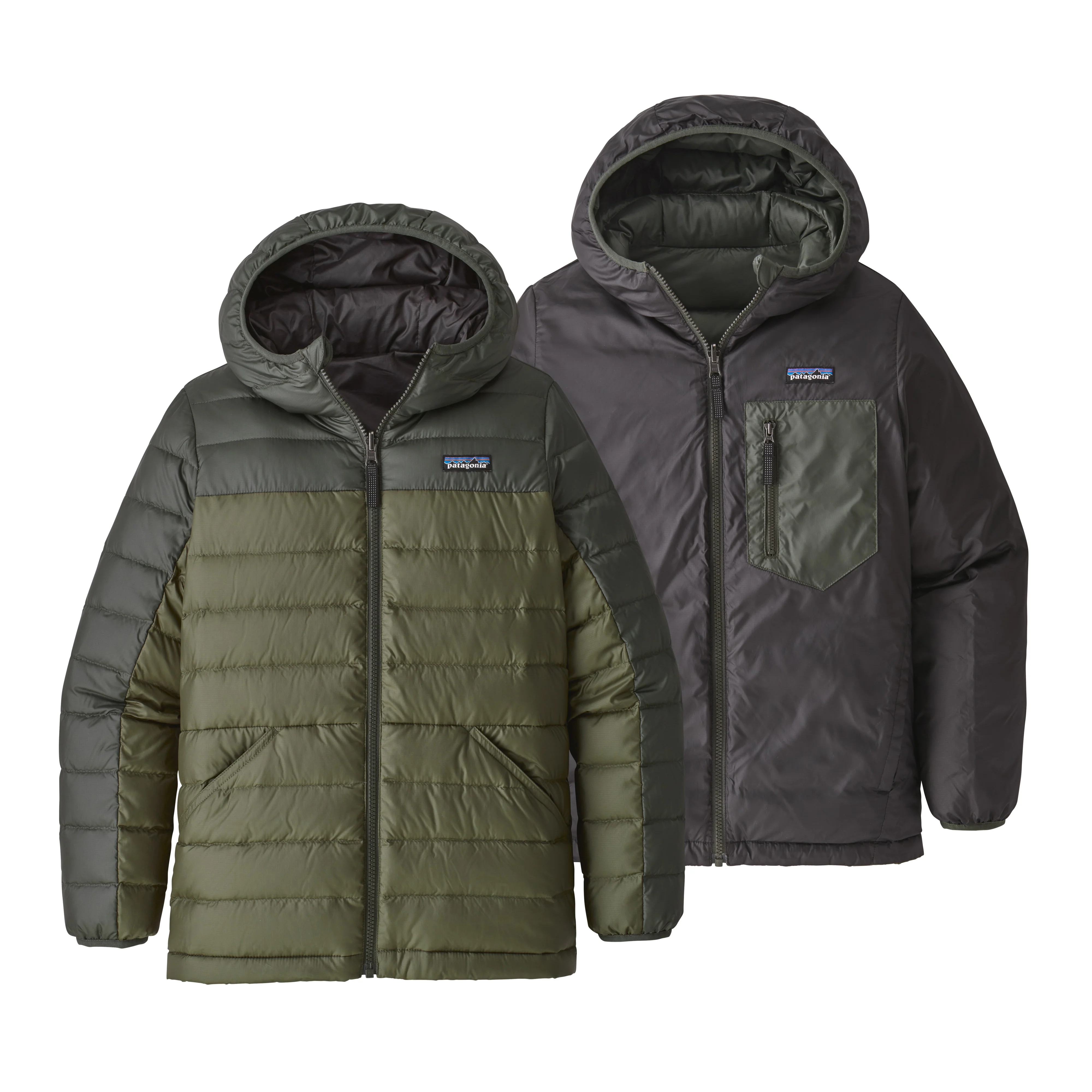 Boys' Reversible Down Sweater Hoody
