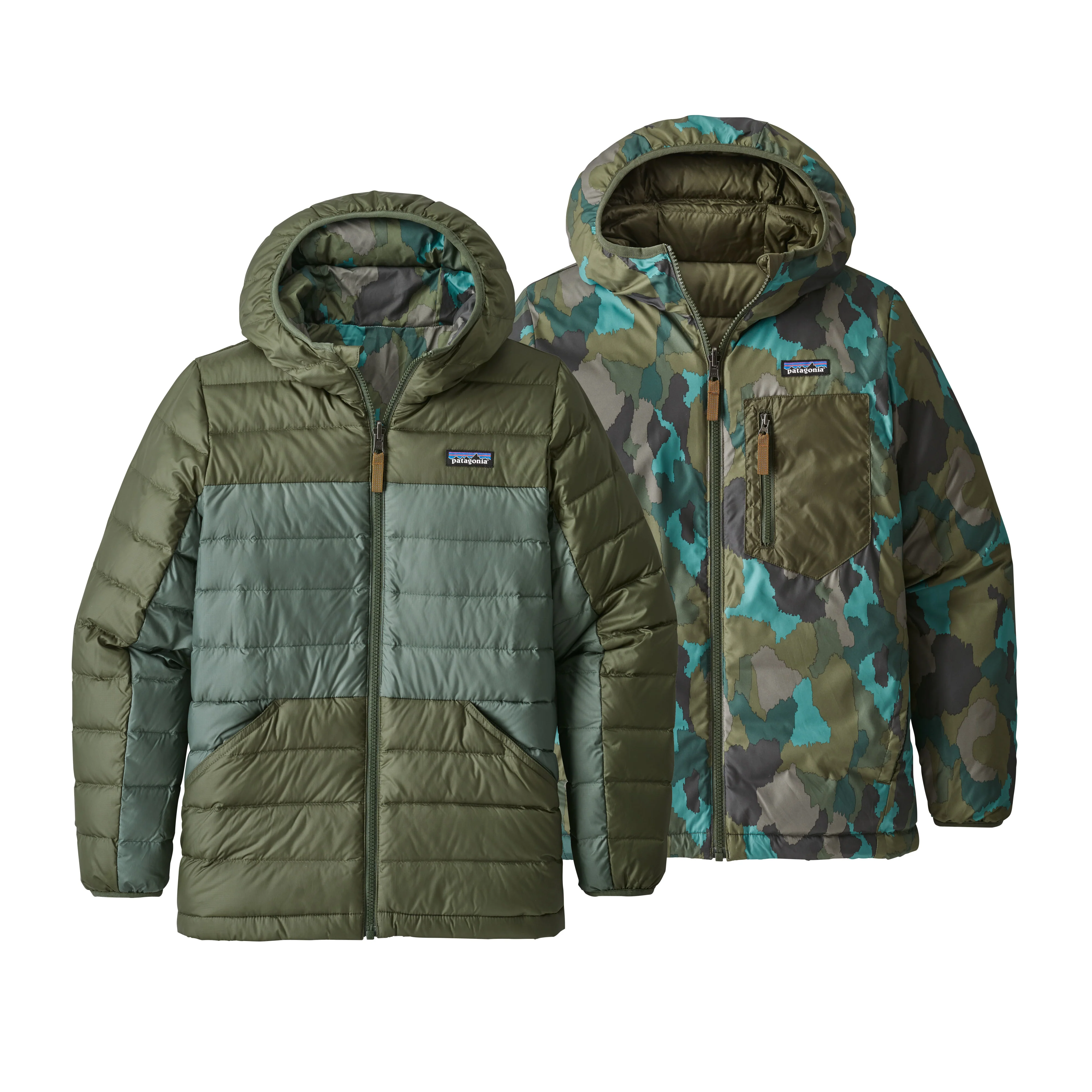 Boys' Reversible Down Sweater Hoody