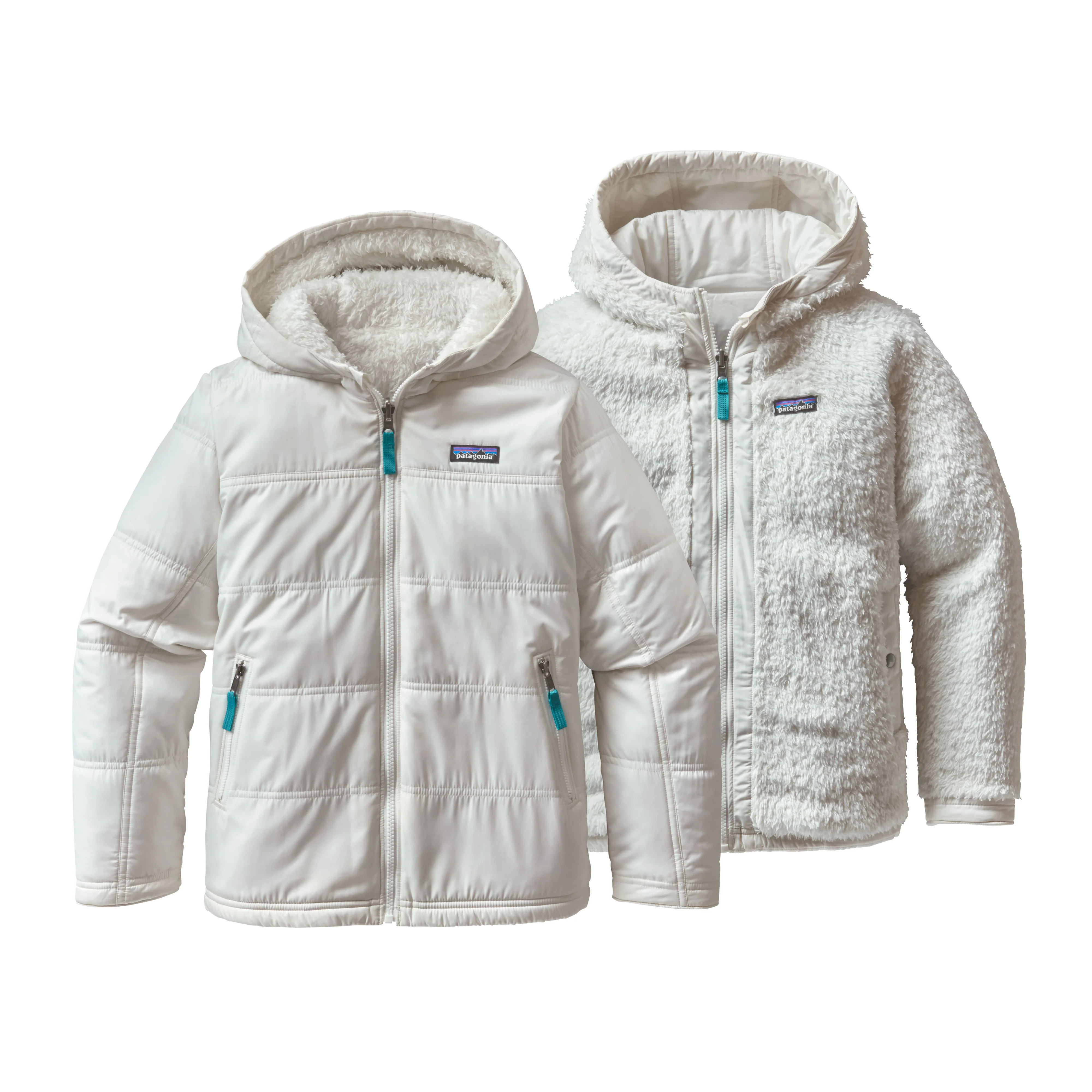 Girls' Reversible Fuzzy Puff Hoody