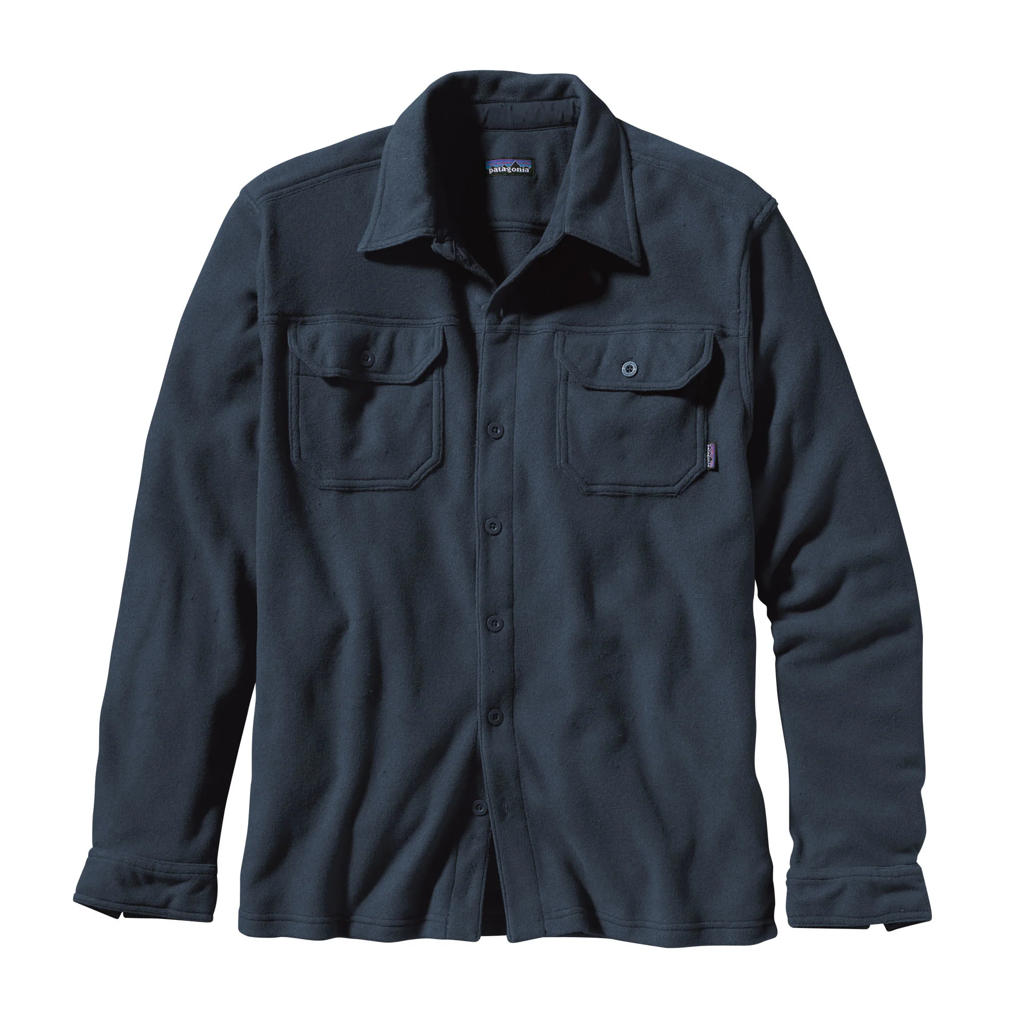 Men's Long-Sleeved Piqué Fleece Shirt
