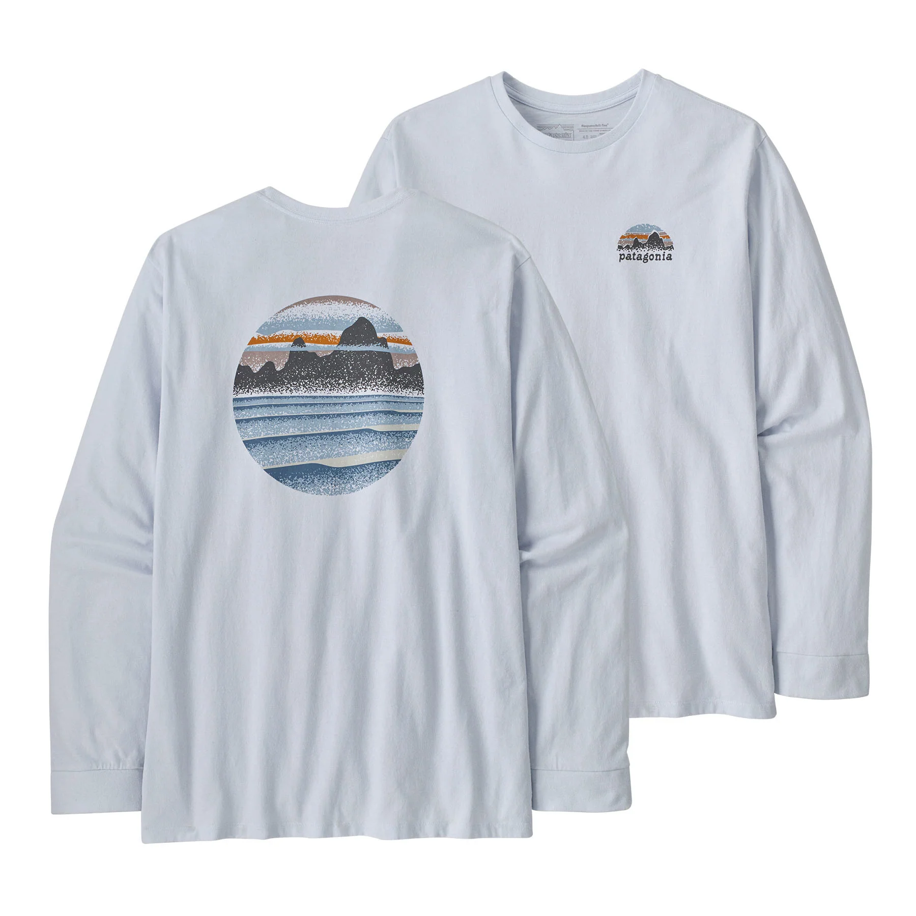 Men's Long-Sleeved Skyline Stencil Responsibili-Tee®