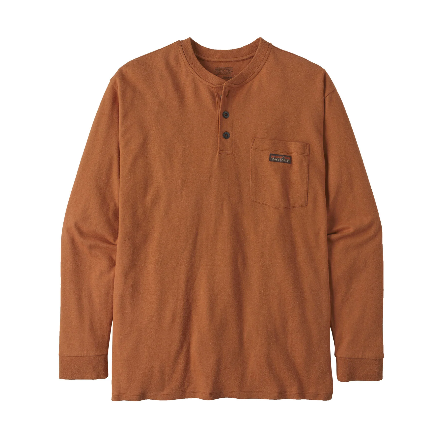Men's Long-Sleeved Work Henley Pocket Tee