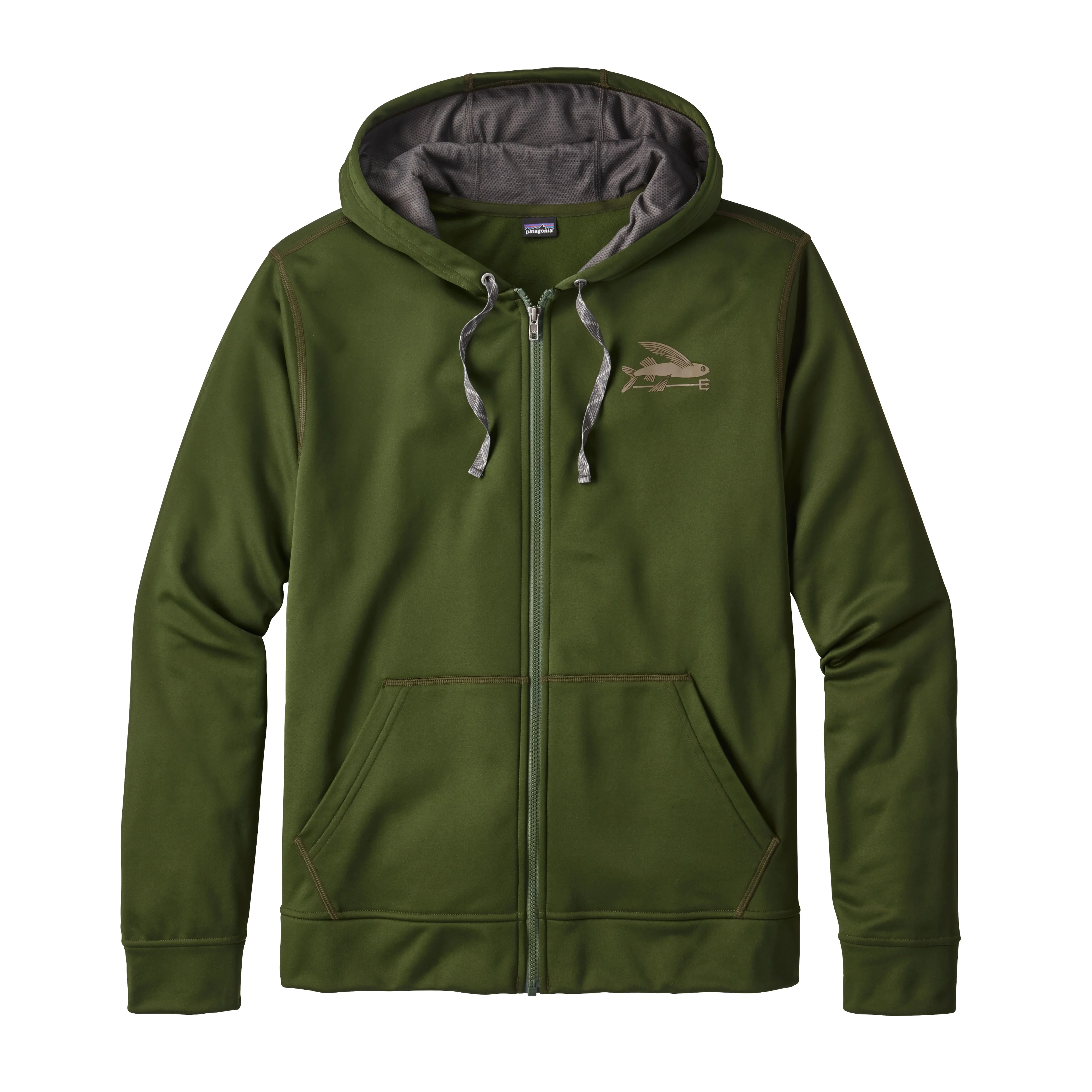Men's Small Flying Fish PolyCycle® Full-Zip Hoody