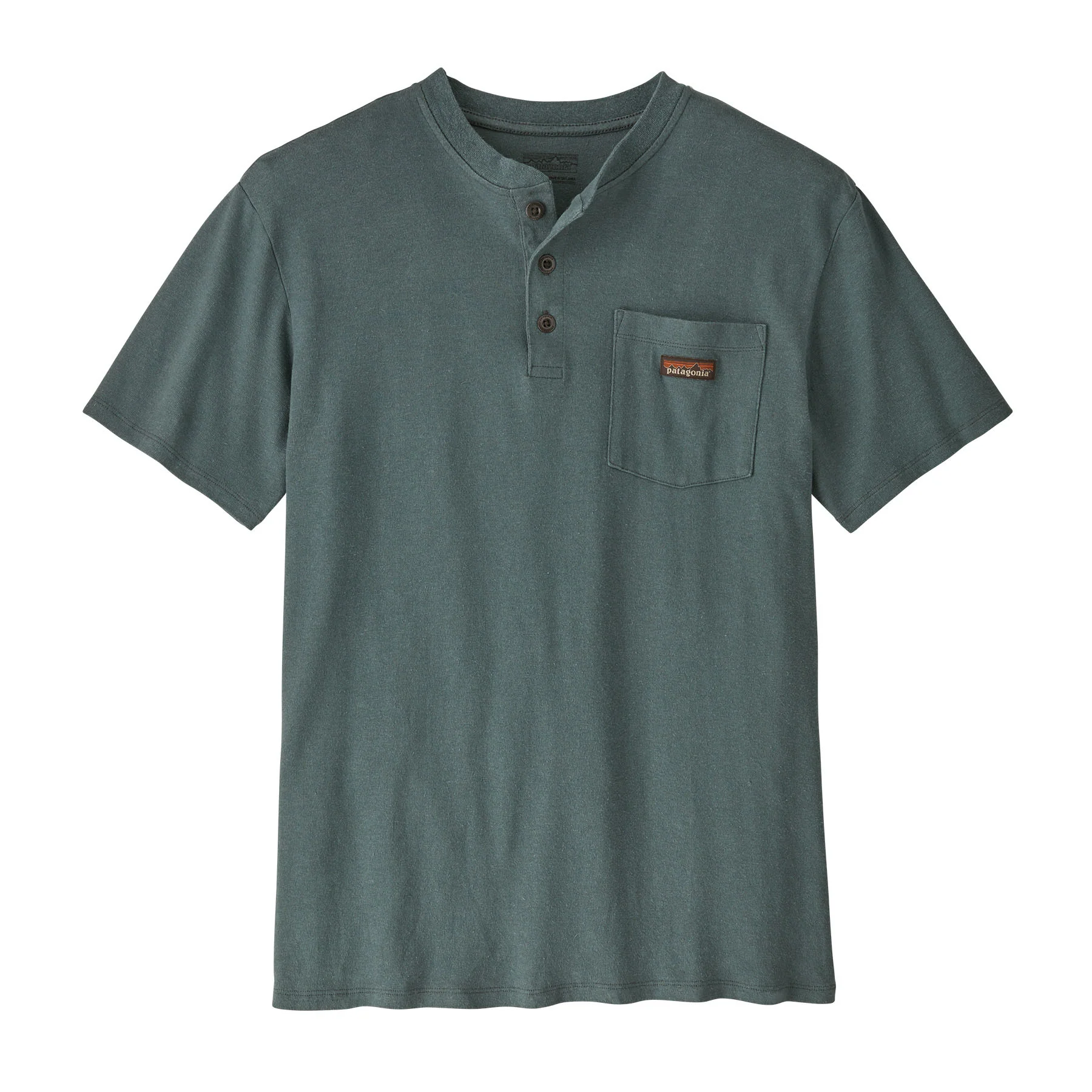 Men's Work Henley Pocket Tee
