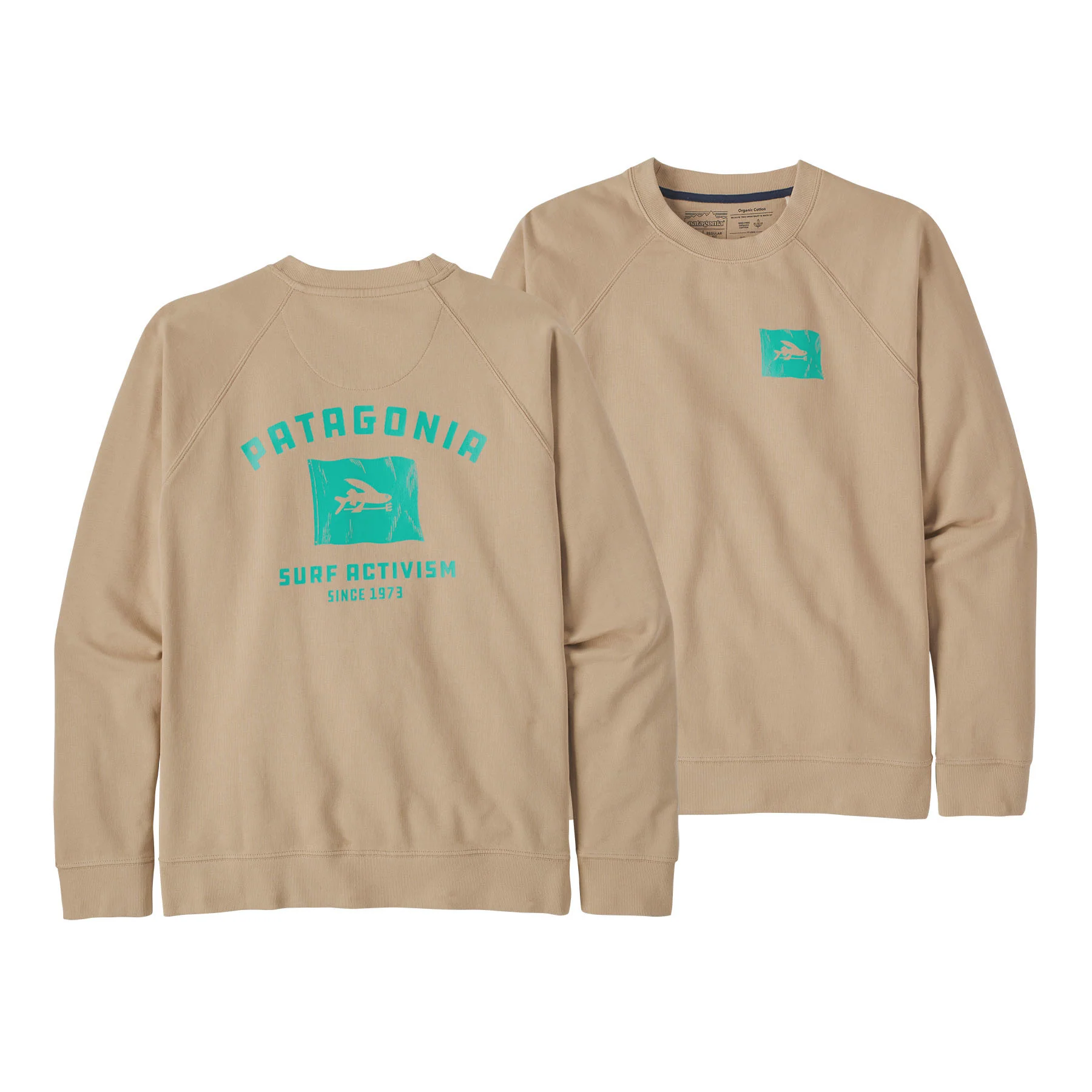 M's Fly the Flag Organic Crew Sweatshirt