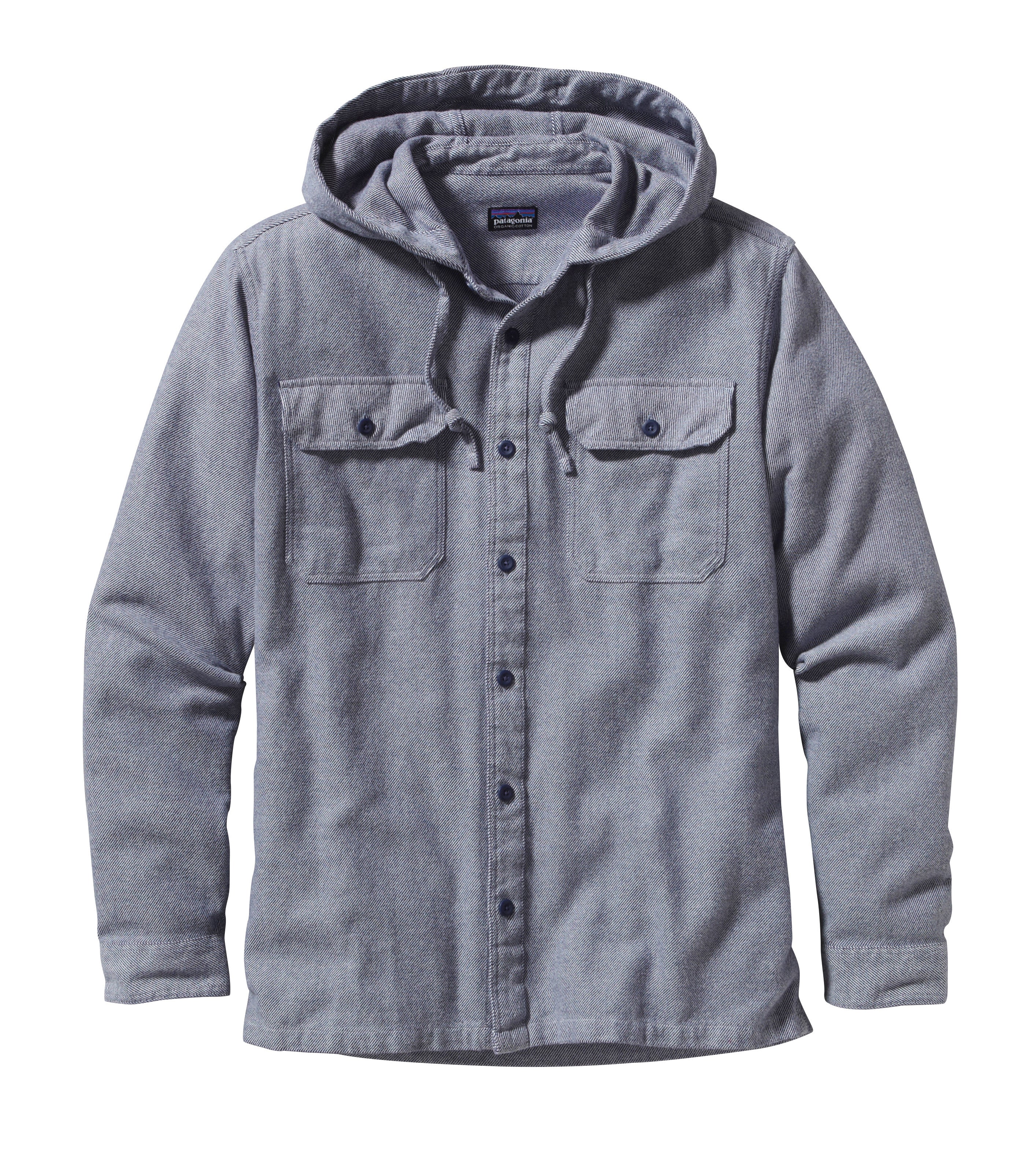 M's Long-Sleeved Hooded Fjord Flannel Shirt