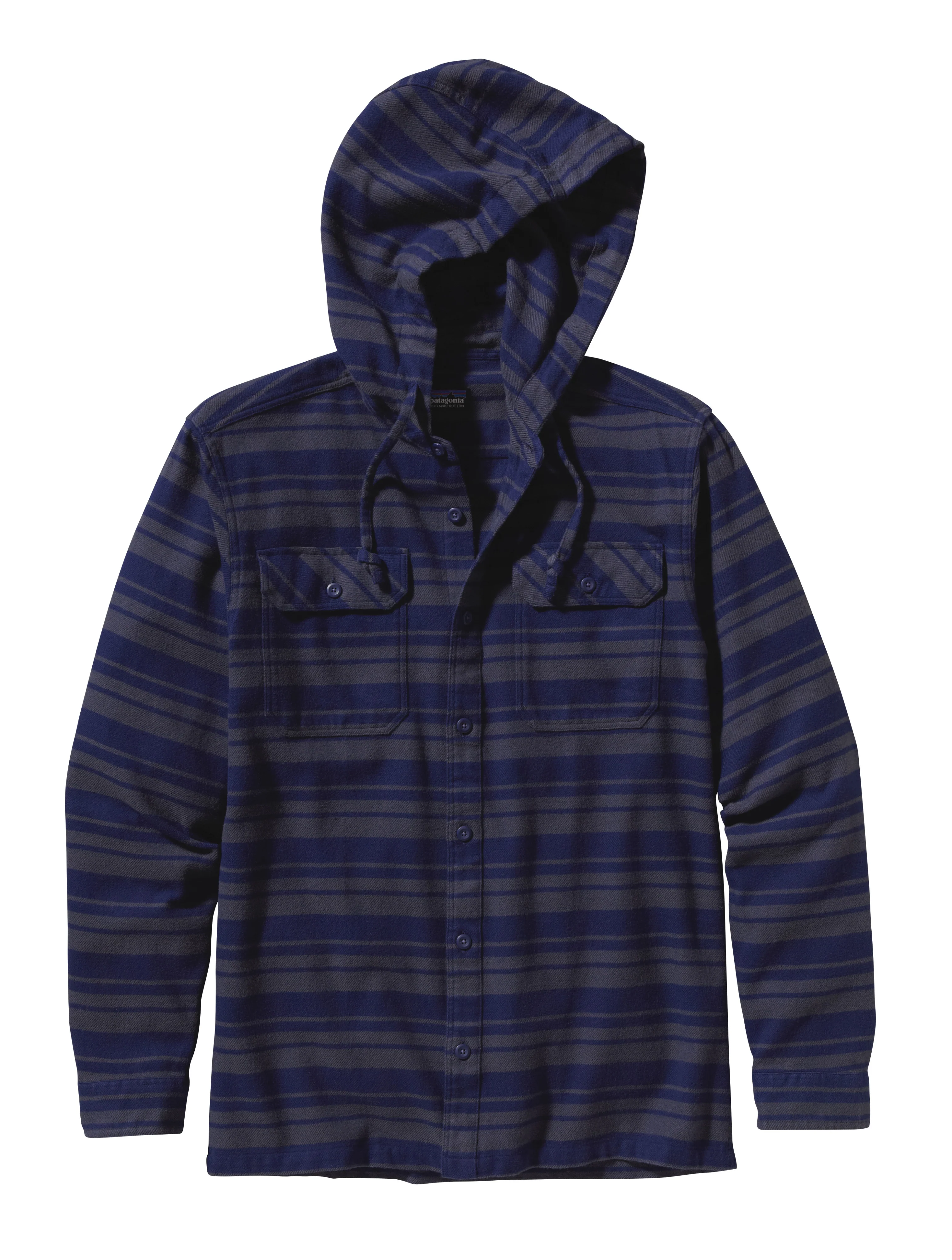 M's Long-Sleeved Hooded Fjord Flannel Shirt