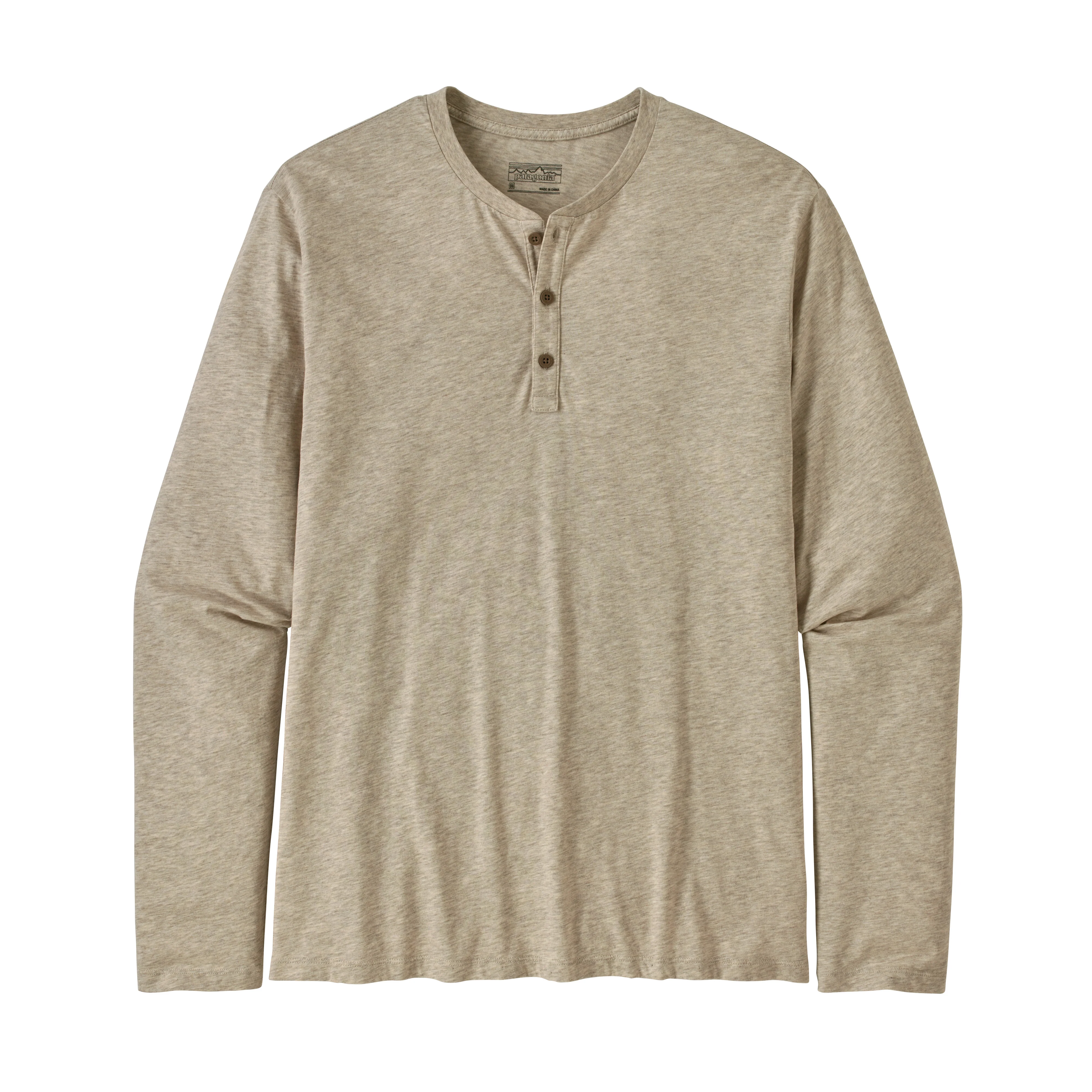 M's Long-Sleeved Organic Cotton Lightweight Henley Pullover