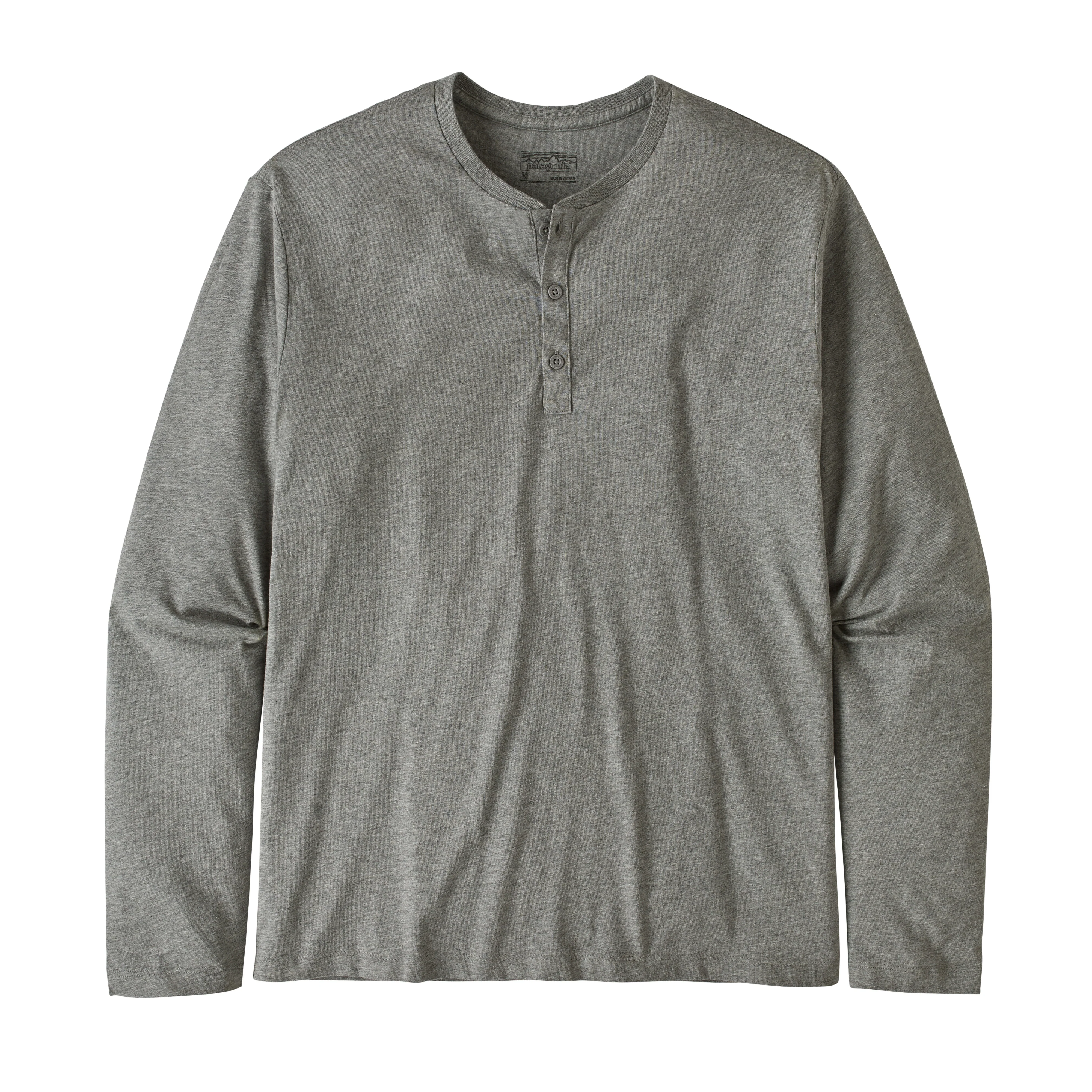 M's Long-Sleeved Organic Cotton Lightweight Henley Pullover