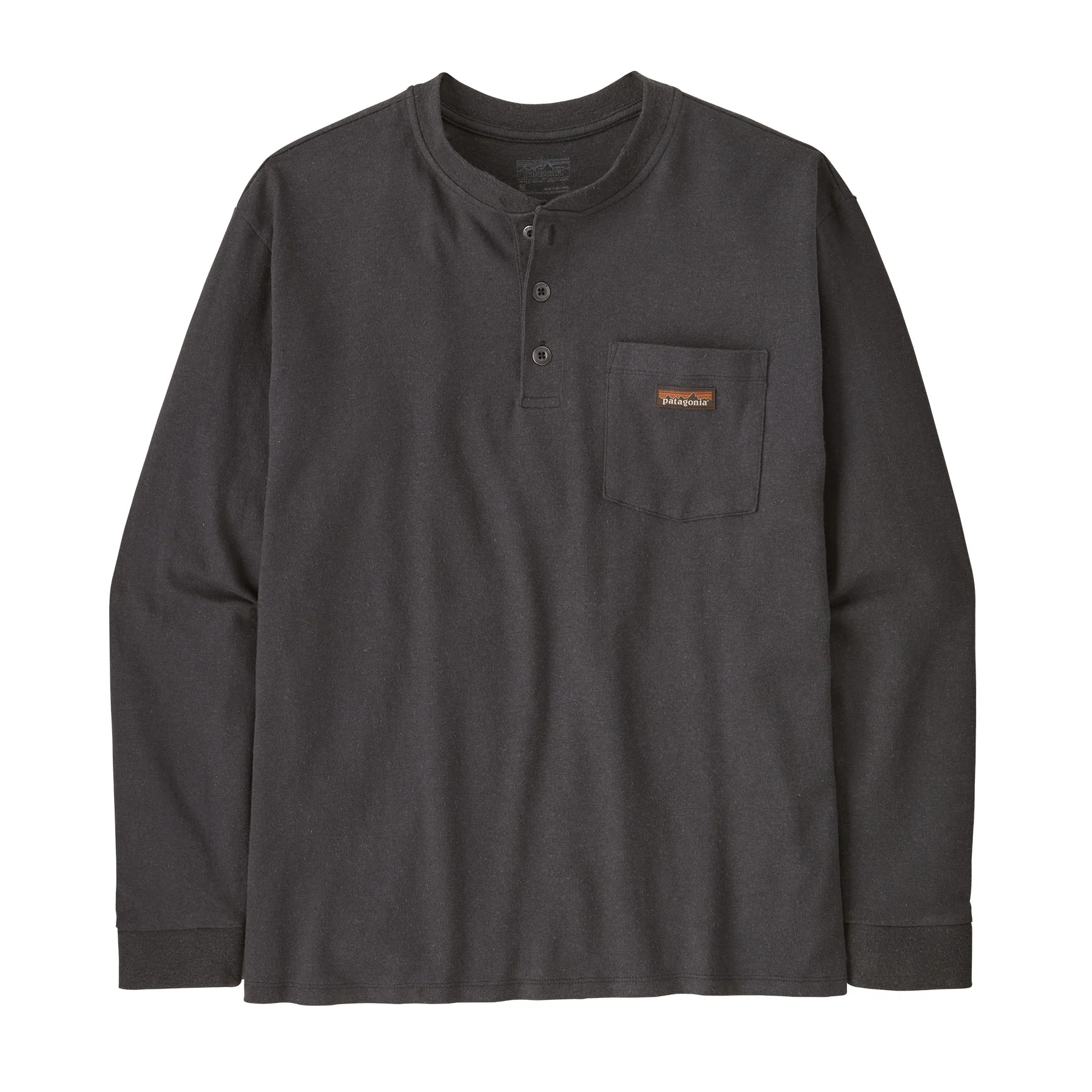M's L/S Work Henley Pocket Tee