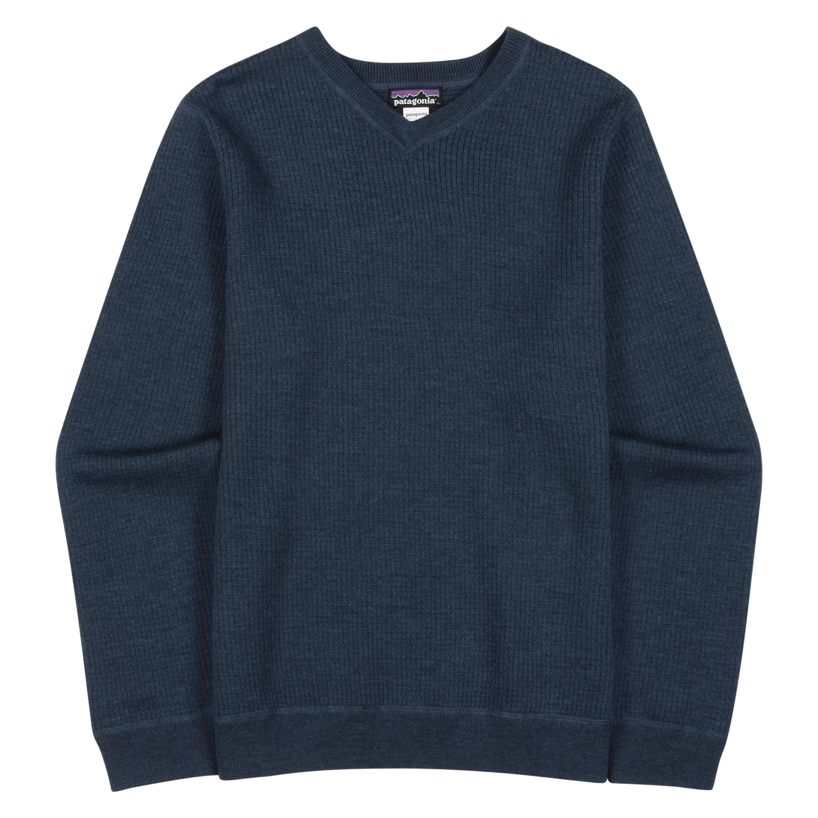 M's Merino Waffle V-Neck