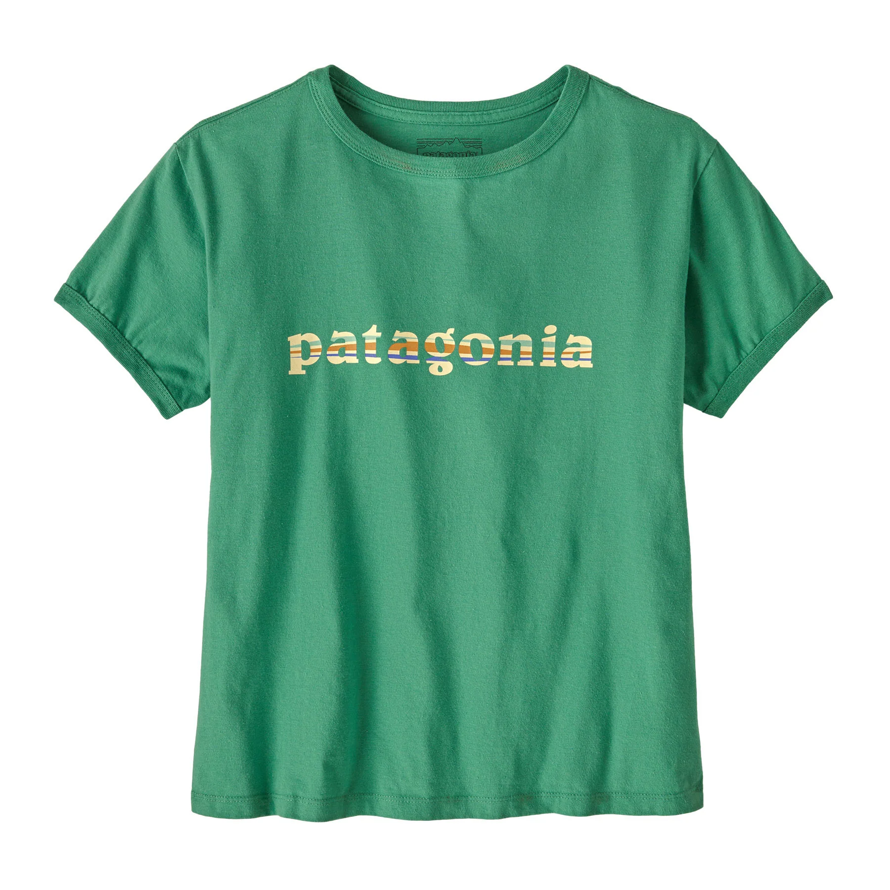 Women's '73 Text Logo Organic Ringer Tee