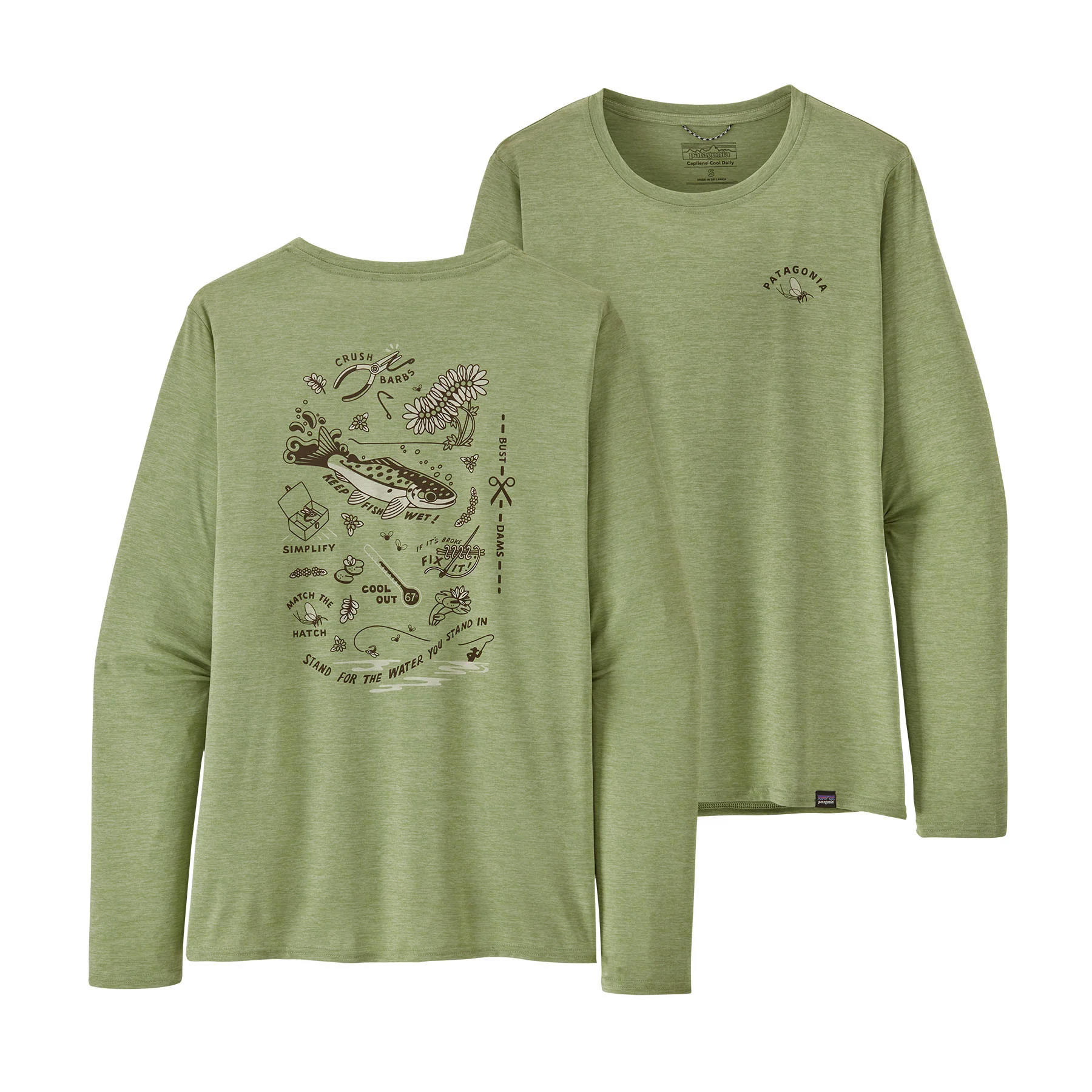 Women's Long-Sleeved Capilene® Cool Daily Graphic Shirt - Waters