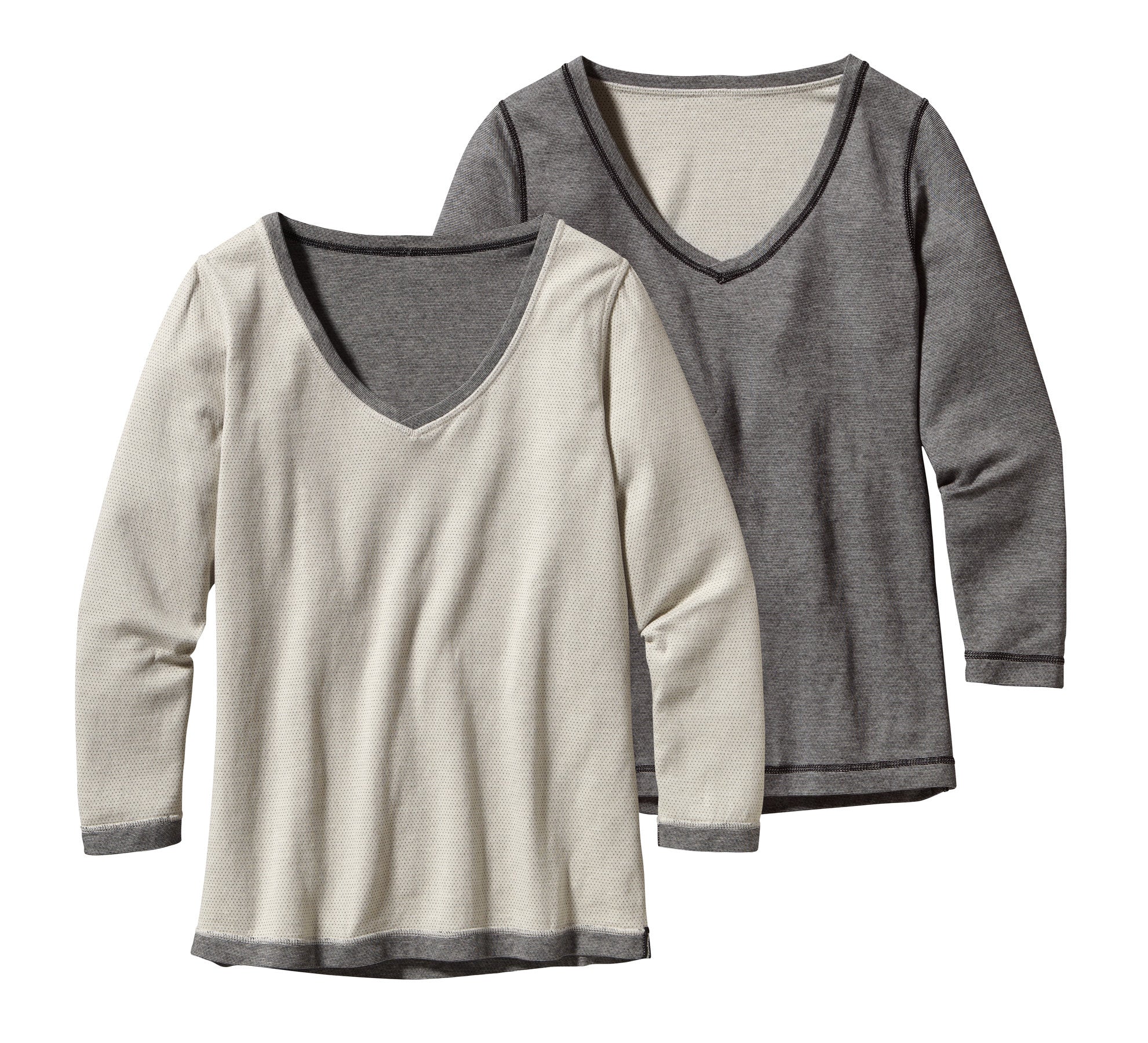 W's Reversible Double Knit V-Neck