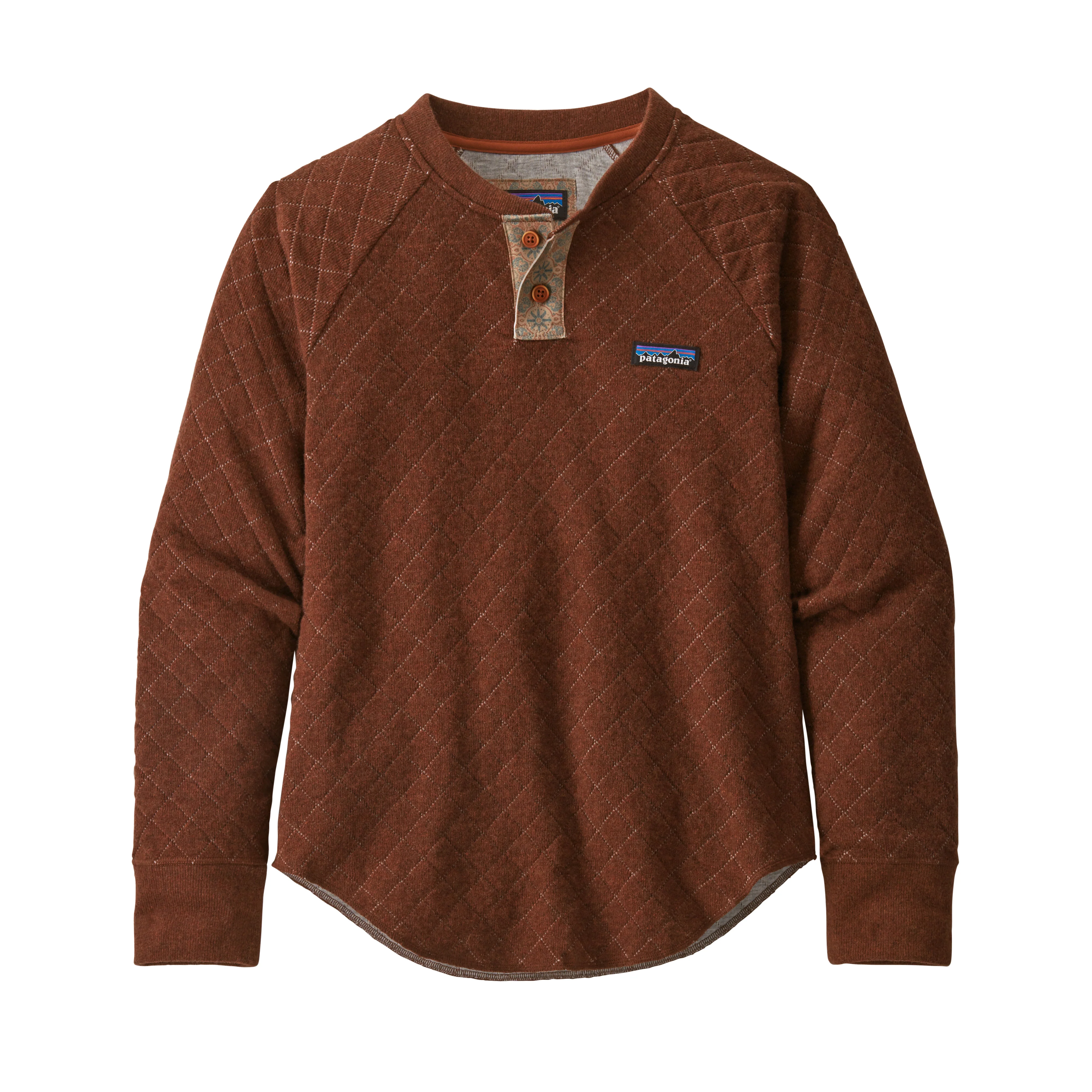 W's Wool Blend Diamond Quilt Henley